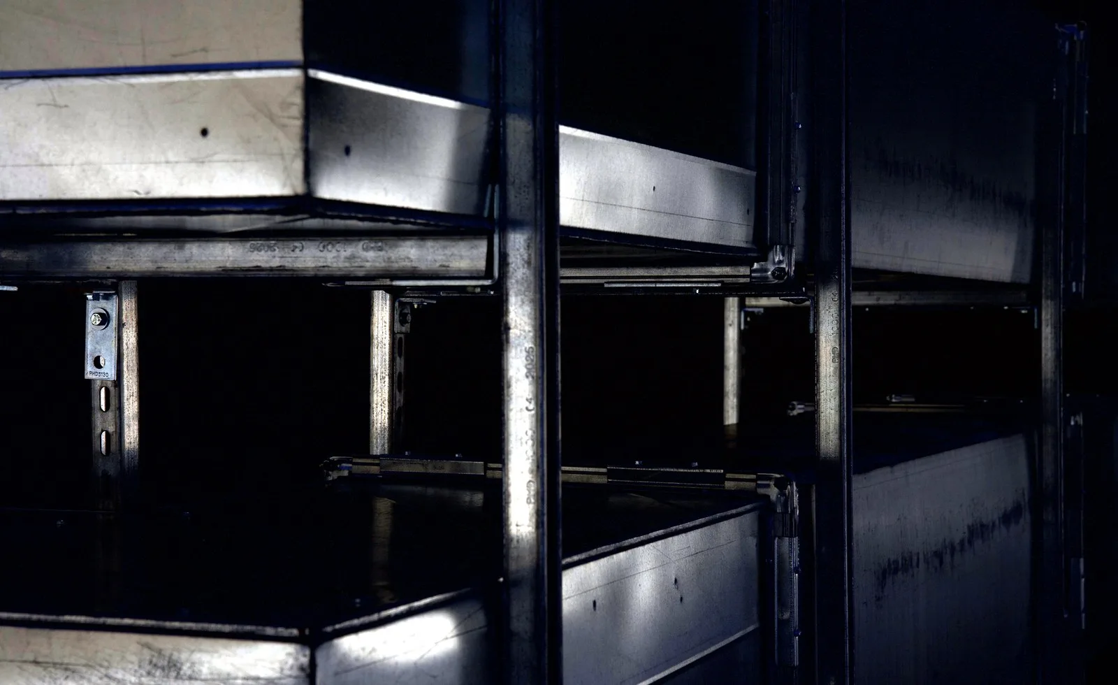 Commercial HVAC ductwork and equipment during construction