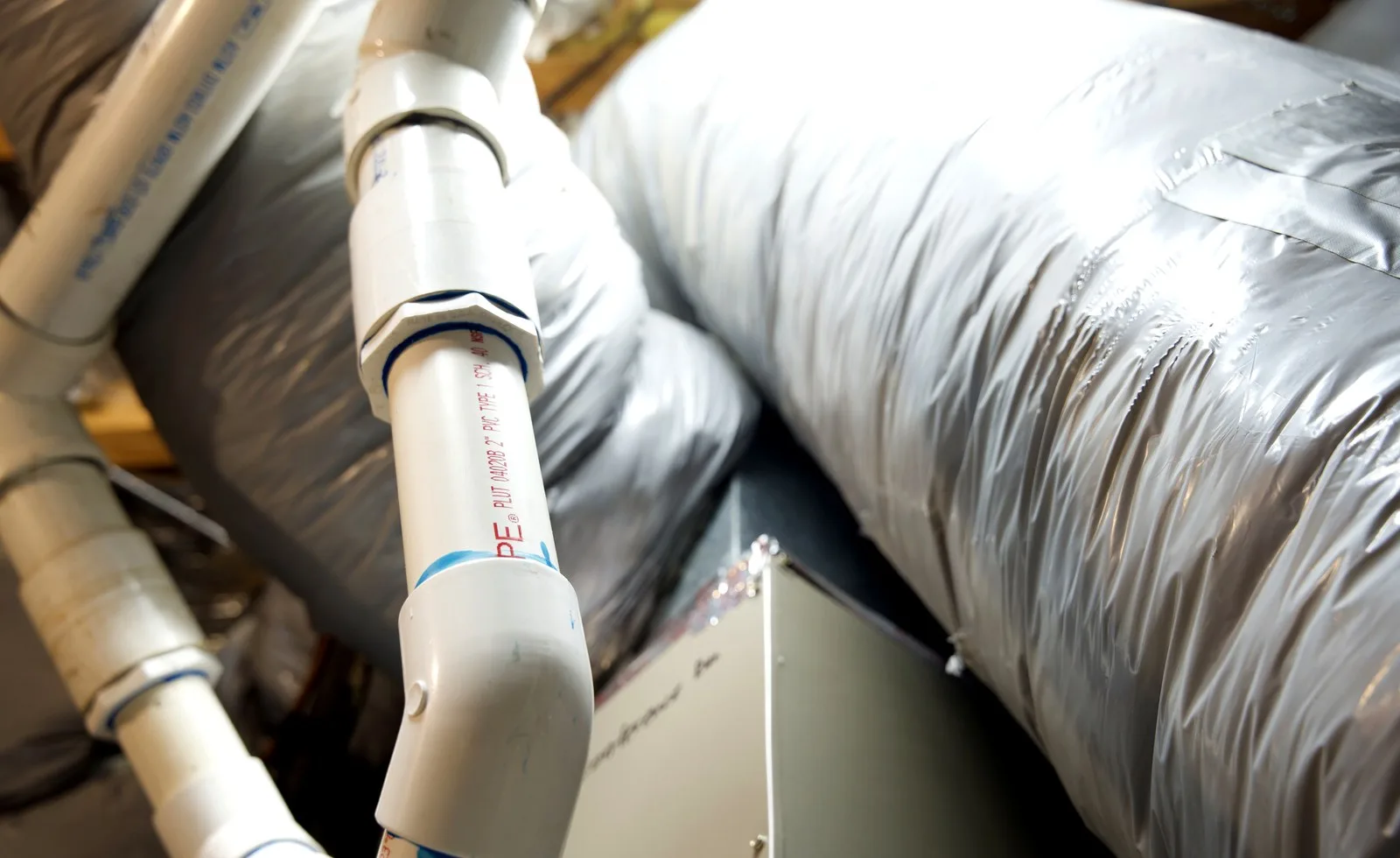 Indoor ductwork and air handling equipment for whole-home humidity control