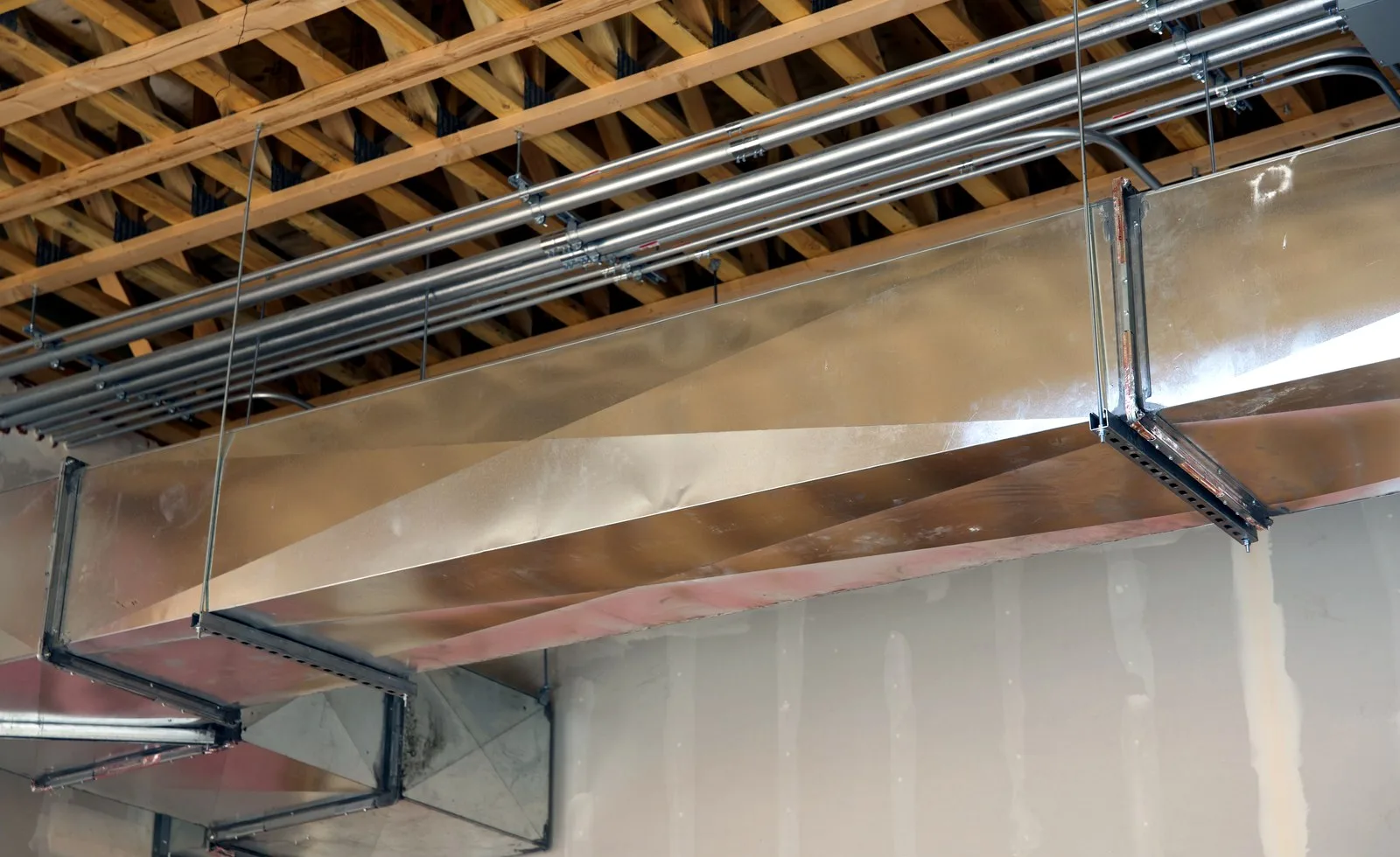 Ductwork for a multi-tenant HVAC system buildout