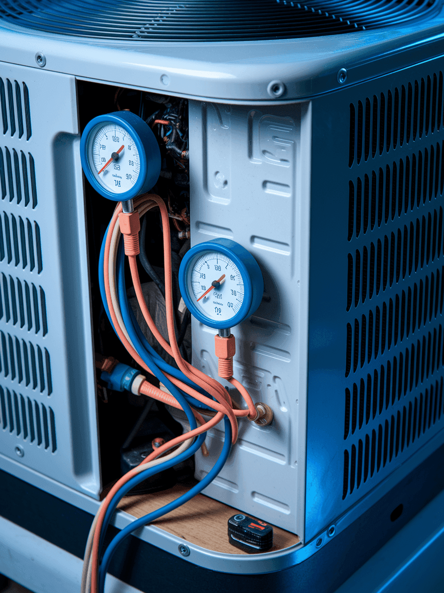 air conditioning repair pressure gauge service